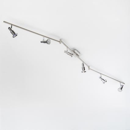 LED-spotarmatuur 6xGU10/5W/230V glanzend chroom