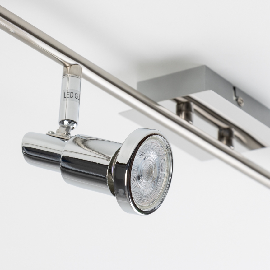 LED-spotarmatuur 6xGU10/5W/230V glanzend chroom