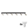 LED-spotarmatuur TOP 6xGU10/10W/230V zwart/goud