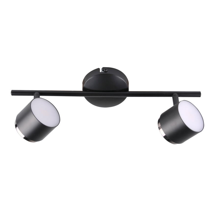 LED Spotlamp KUBIK 2xLED/4,2W/230V zwart