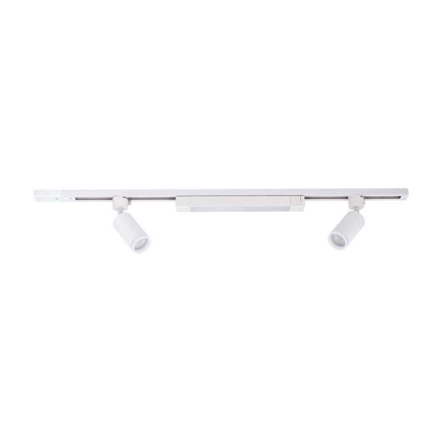 LED-spot in railsysteem TRACER 2xGU10/10W/230V + LED/20W 1 m wit
