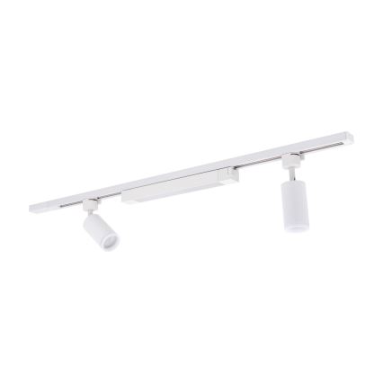 LED-spot in railsysteem TRACER 2xGU10/10W/230V + LED/20W 1 m wit