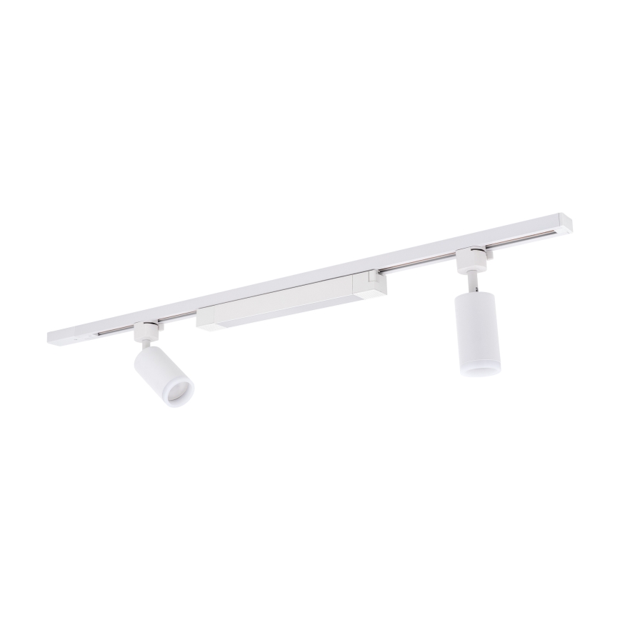 LED-spot in railsysteem TRACER 2xGU10/10W/230V + LED/20W 1 m wit
