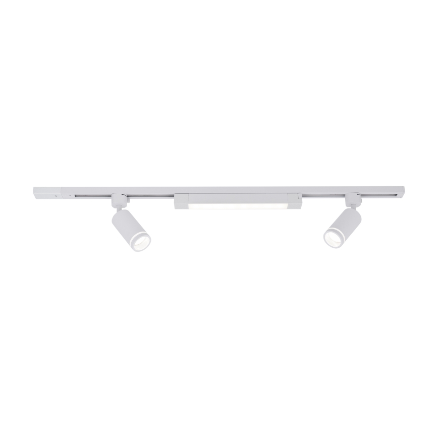 LED-spot in railsysteem TRACER 2xGU10/10W/230V + LED/20W 1 m wit