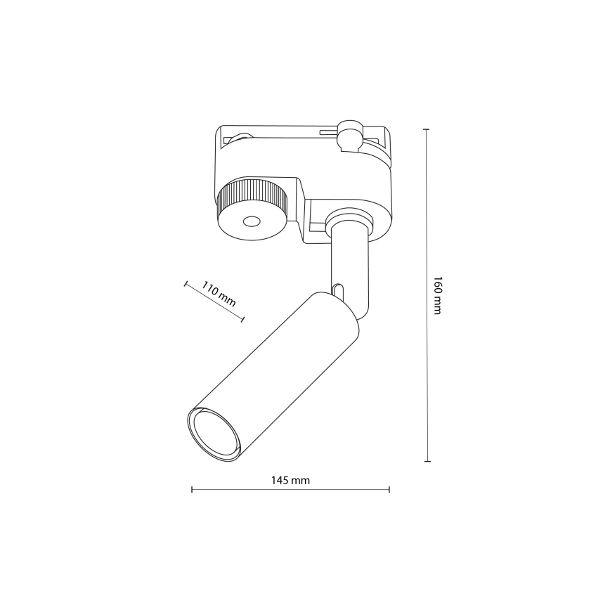LED spot voor 1-fase railsysteem LAGOS 1xG9/3W/230V goud/zwart