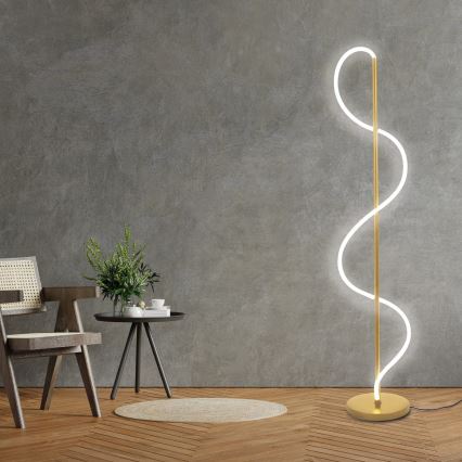 LED staande lamp EMMA LED/24W/230V goudkleurig