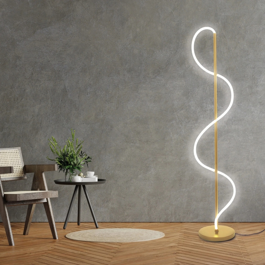 LED staande lamp EMMA LED/24W/230V goudkleurig