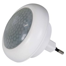 LED Stekkerlamp met sensor 8xLED/0,5W/230V