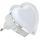 LED Stekkernachtlamp 0,4W/230V wit hart