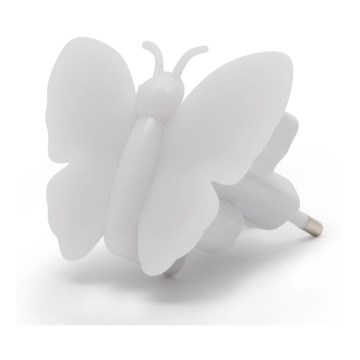 LED Stopcontact Oriëntatie Lamp LED/1W/230V vlinder