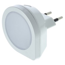 LED Stopcontact-oriëntatielicht met sensor LED/0,4W/230V 3000K wit