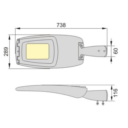 LED Straatlamp ADQUEN PLUS LED/100W/230V IP66