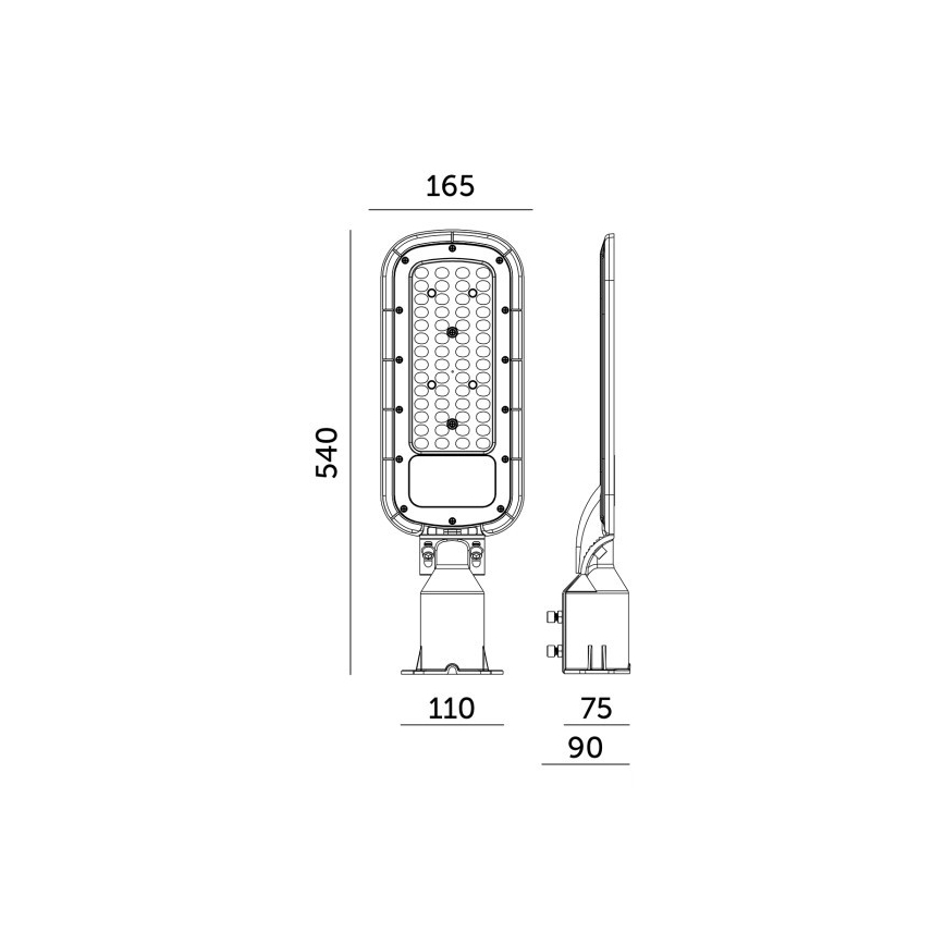 LED-straatlamp BRELUXO LED/150W/230V 4000K IP65