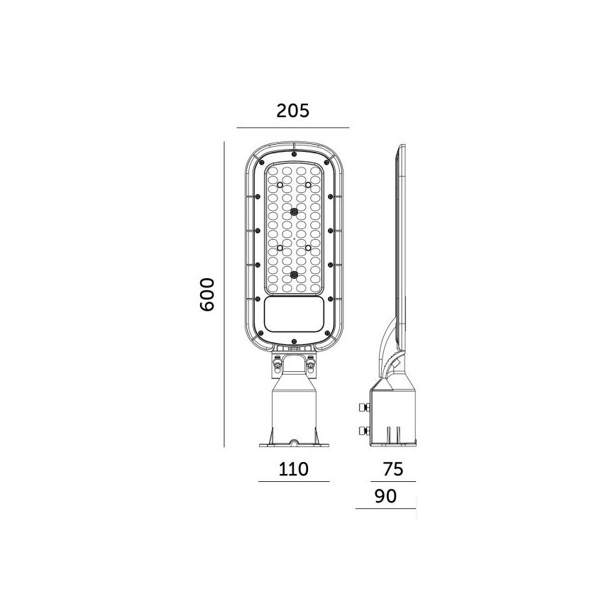 LED-straatlamp BRELUXO LED/200W/230V 4000K IP65