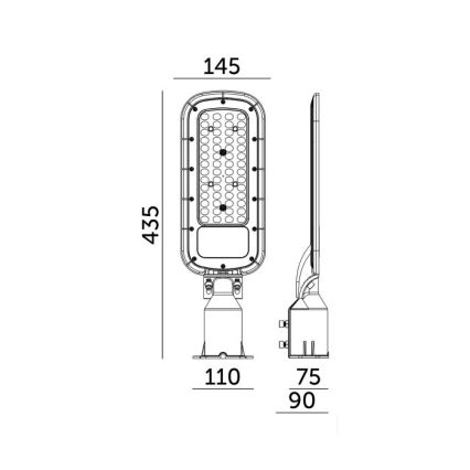 LED straatlamp BRELUXO LED/50W/230V 4000K IP65