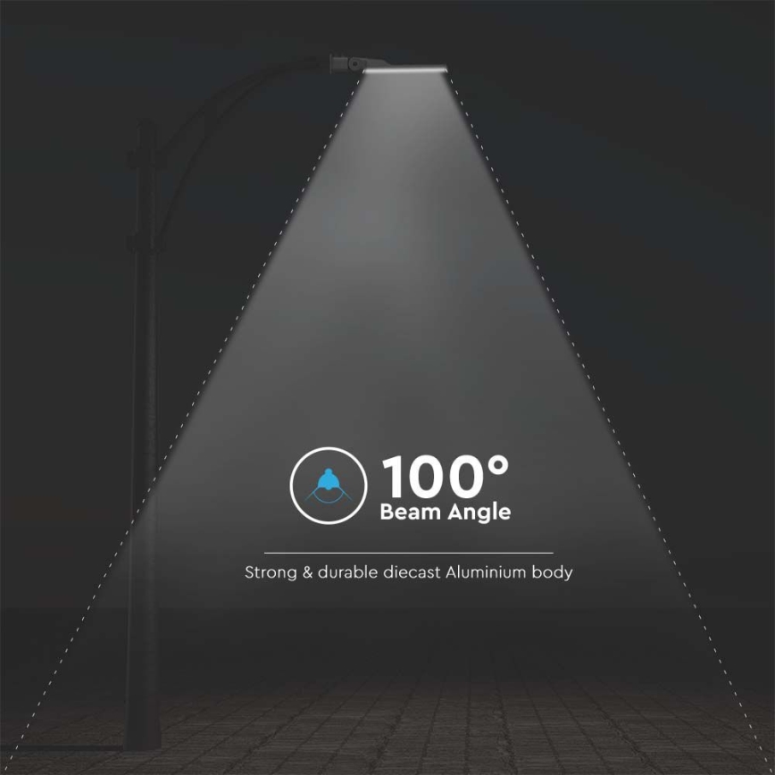 LED Straatlamp met Sensor SAMSUNG CHIP LED/50W/230V 6500K IP65