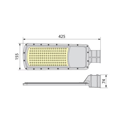 LED Straatlamp NOVUM PLUS LED/100W/230V IP65 4000K