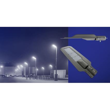 LED Straatlantaarn KLARK LED/200W/230V IP65 grijs