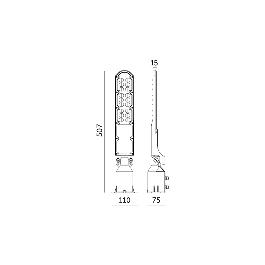 LED Straatlantaarn met schemersensor CYOTO LED/50W/230V IP65 4000K