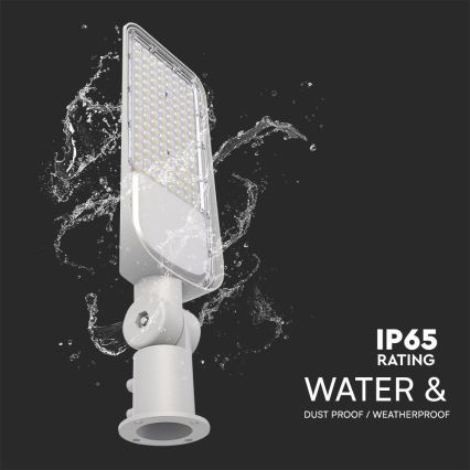 LED Straatlantaarn met schemersensor ​ SAMSUNG CHIP LED/100W/230V 4000K IP65 grijs