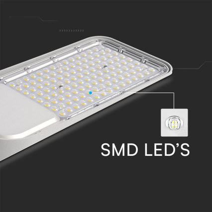 LED Straatlantaarn met schemersensor ​ SAMSUNG CHIP LED/100W/230V 4000K IP65 grijs