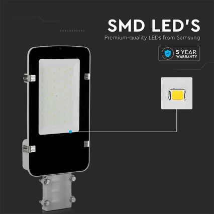 LED Straatlantaarn SAMSUNG CHIP LED/30W/230V 4000K IP65