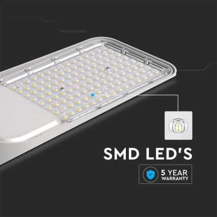 LED Straatlantaarn SAMSUNG CHIP LED/30W/230V 6500K IP65 grijs