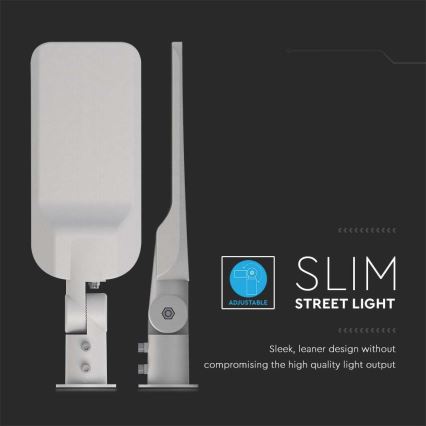 LED Straatlantaarn SAMSUNG CHIP LED/30W/230V 6500K IP65 grijs