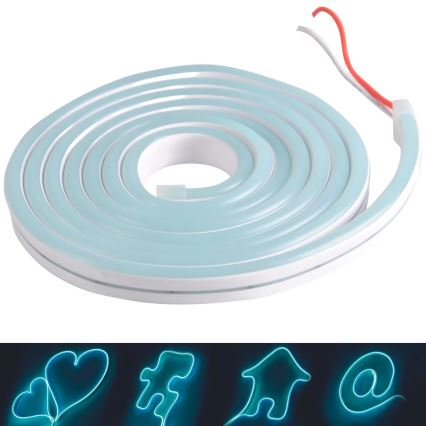 LED Strip NEON 5 m LED/27W/12V IP65 blauw