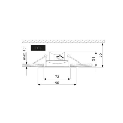 LED Suspended plafond lamp EYE LED/5W/100-250V 3000K