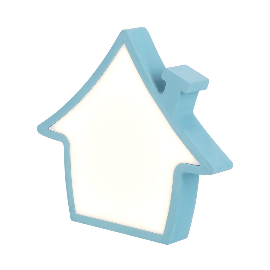 LED Tafel lamp voor kinderen HOUSE LED/10W/230V blauw