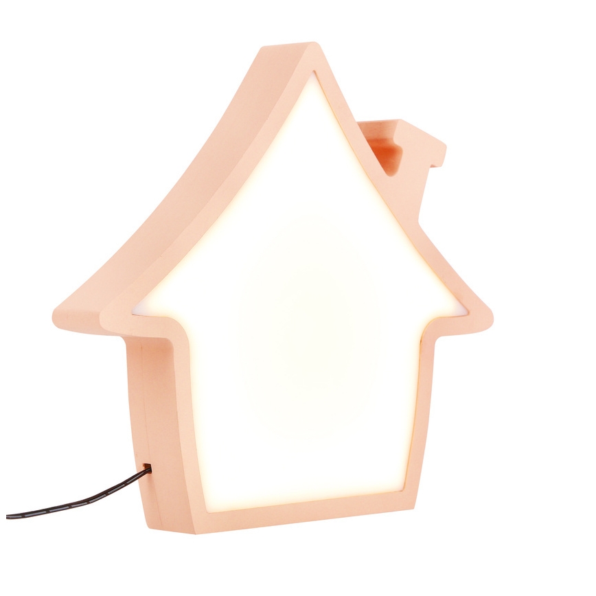 LED Tafel lamp voor kinderen HOUSE LED/10W/230V roze