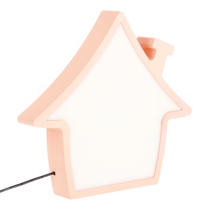 LED Tafel lamp voor kinderen HOUSE LED/10W/230V roze