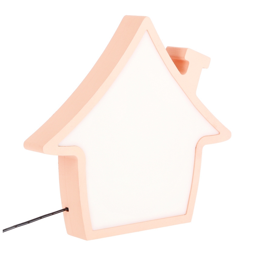LED Tafel lamp voor kinderen HOUSE LED/10W/230V roze