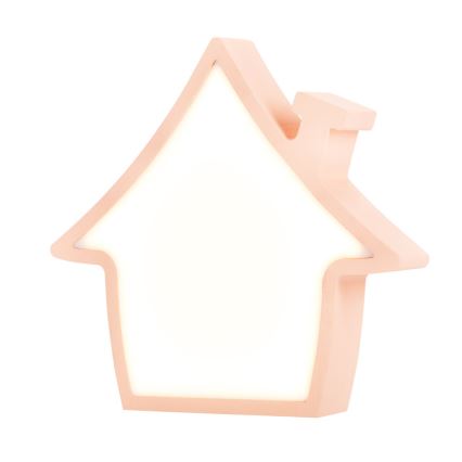 LED Tafel lamp voor kinderen HOUSE LED/10W/230V roze