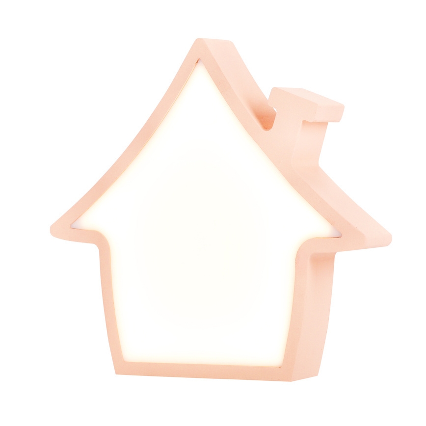 LED Tafel lamp voor kinderen HOUSE LED/10W/230V roze