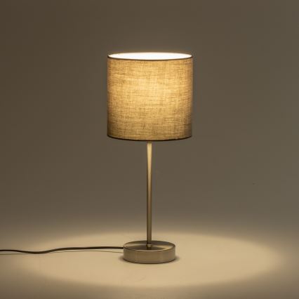 LED-tafellamp 1xE14/5W/230V grijs/mat chroom