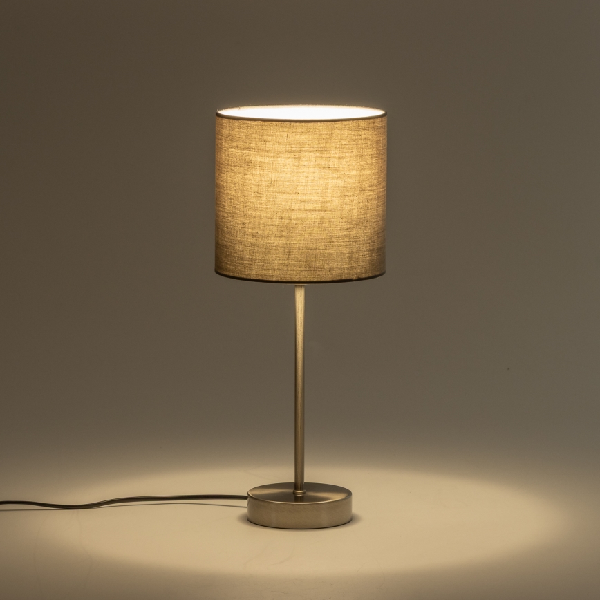 LED-tafellamp 1xE14/5W/230V grijs/mat chroom