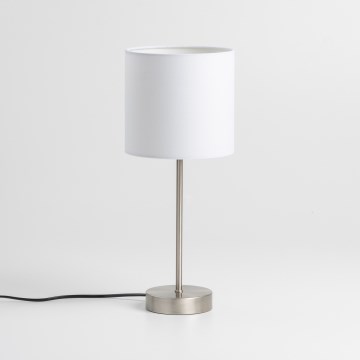 LED tafellamp 1xE14/5W/230V wit/mat chroom