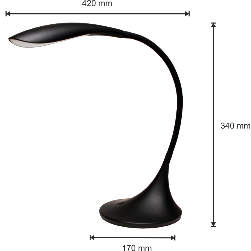 LED Tafellamp dimbaar VELA LED/6,5W/230V zwart