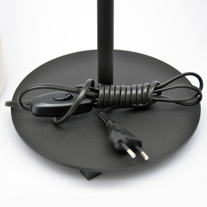 LED Tafellamp HELEN 1xE27/15W/230V crème/zwart/gouden
