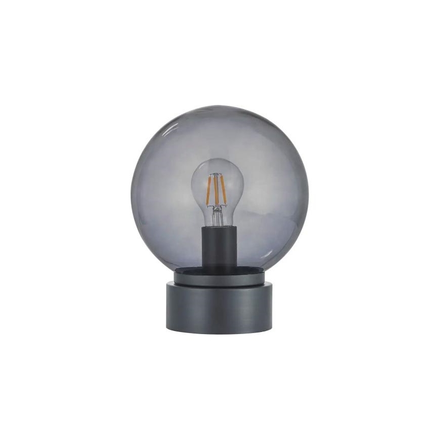 LED-tafellamp JIMMY 1xE27/60W/230V antraciet/rookzwart