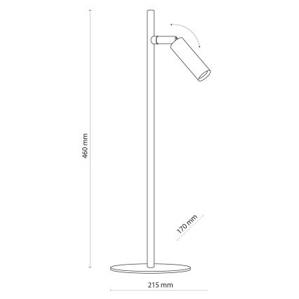 LED Tafellamp LAGOS 1xG9/6W/230V 4000K wit