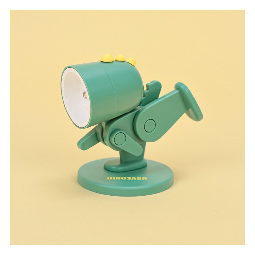 LED tafellamp LED/0,06W/3xLR41 dinosaurus groen