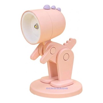 LED tafellamp LED/0,06W/3xLR41 roze dinosaurus