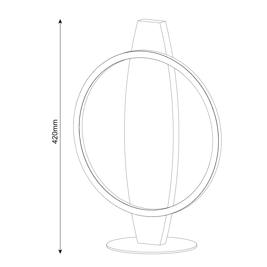 LED tafellamp MELISA LED/10W/230V grenen