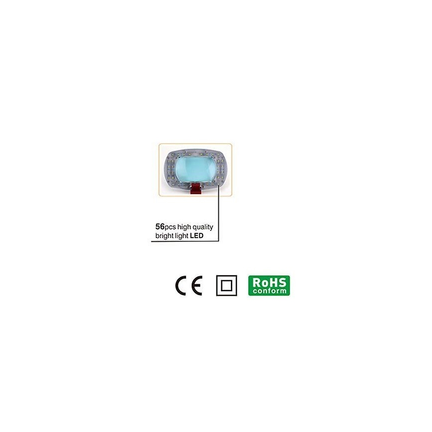 LED Tafellamp met vergrootglas LED/7W/230V 6500K wit