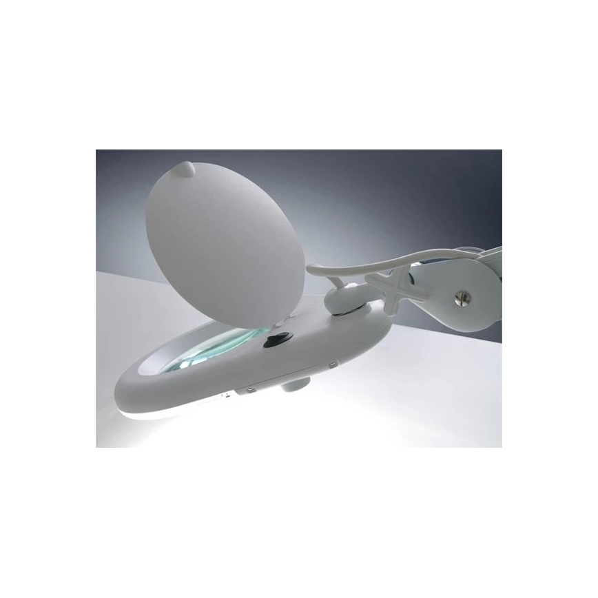 LED Tafellamp met vergrootglas LED/9W/230V wit/glanzend chroom