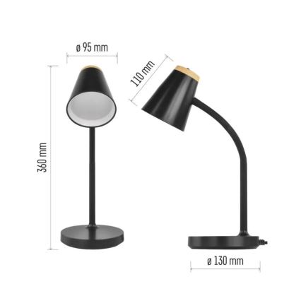 LED tafellamp TARA LED/4,5W/230V 4000K zwart