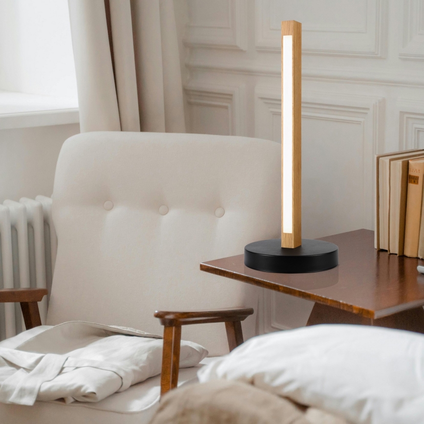 LED tafellamp VERDE LED/10W/230V 3000K eiken/zwart